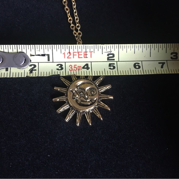 Retro Style Sun and Moon Necklace - Picture 7 of 7
